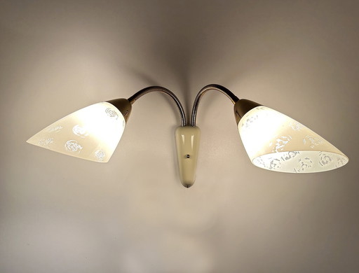 2x Lampes murales modulaires vintage, années 1950