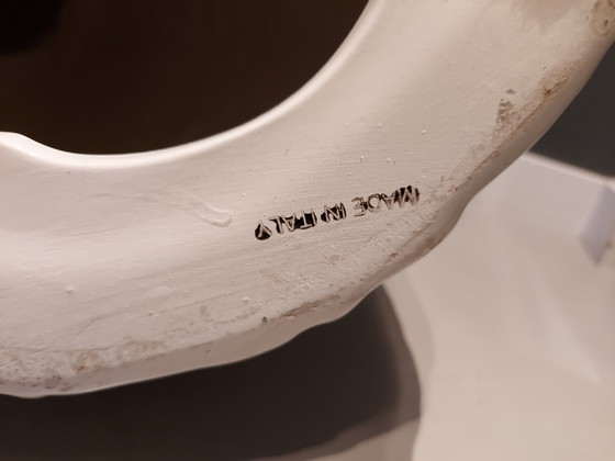 Image 1 of Statua di cane in ceramica italiana d'epoca alta 70 cm