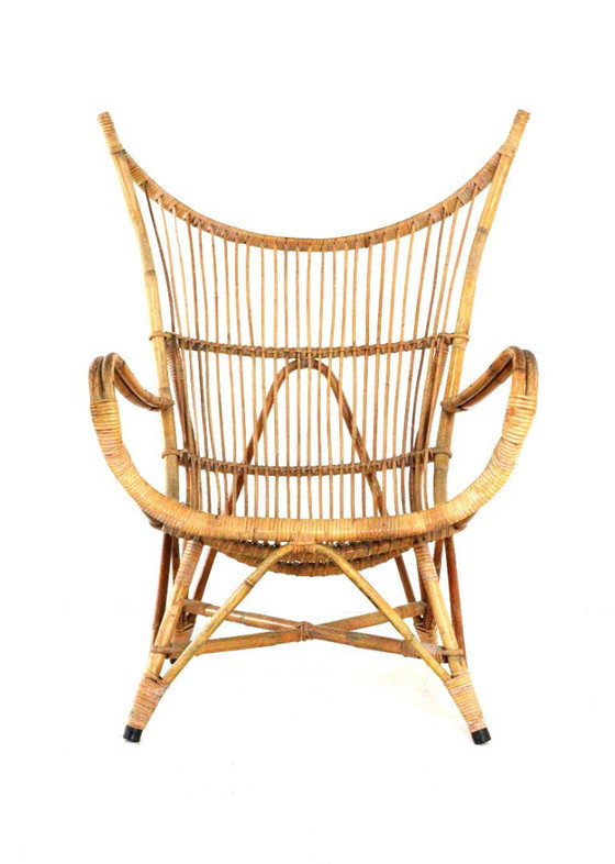Poltrona in Rattan XL Vintage Midcentury – Poltrone (photo 7 of 12)