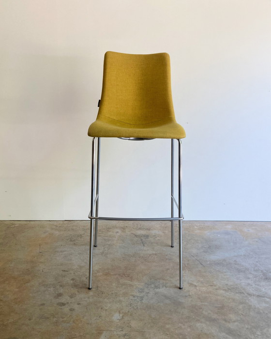 Image 1 of 4x Scab Design Zebra Pop Barhocker