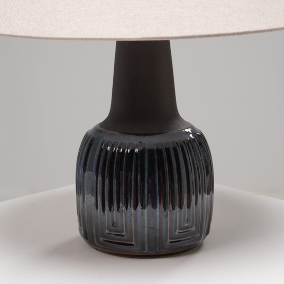 Lampada da tavolo in ceramica Modello 1039 di Søholm Stoneware, Danimarca, anni '60, Lampade da tavolo, Nero (foto 4 di 8)