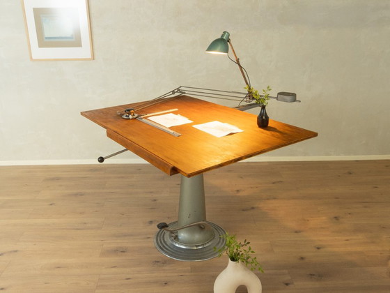 Table à Dessin des Années 1950 par Nike Eskilstuna, Bureaux, Bois, Marron (photo 7 sur 25)