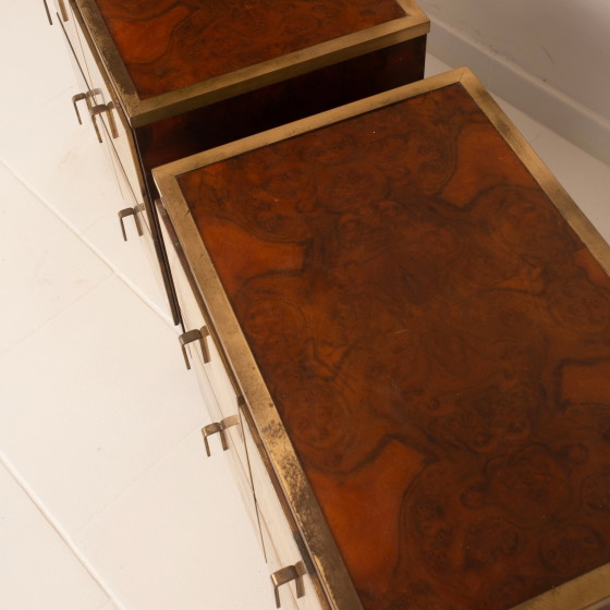 Aldo Frigerio & Luciano Frigerio Tables de nuit Bagdad en ronce de noyer et laiton – Brass (photo 24 of 24)