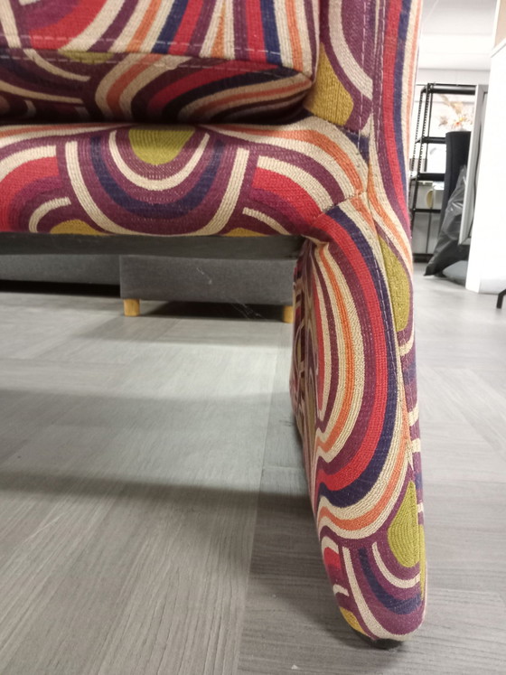 Vintage tweezits bank – Canapés 2 places, Textile (photo 4 of 5)