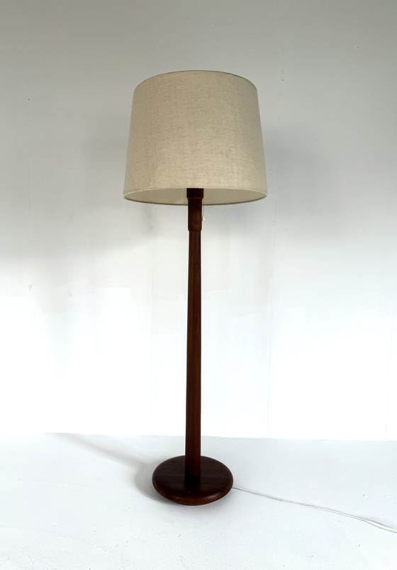 Image 1 of Lampada da terra vintage in teak, Domus '70