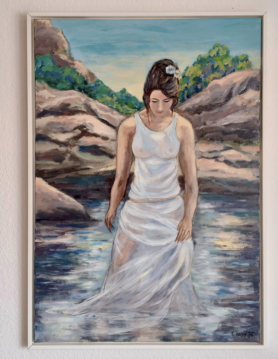 Image 1 of Acrylic painting "The Reflection in the Water"