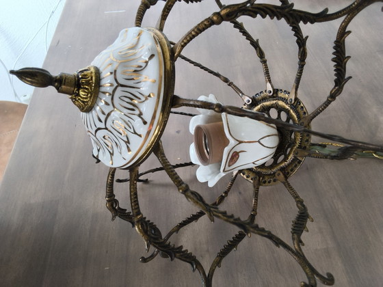 Plafonnier vintage – Porcelain, Copper (photo 5 of 9)