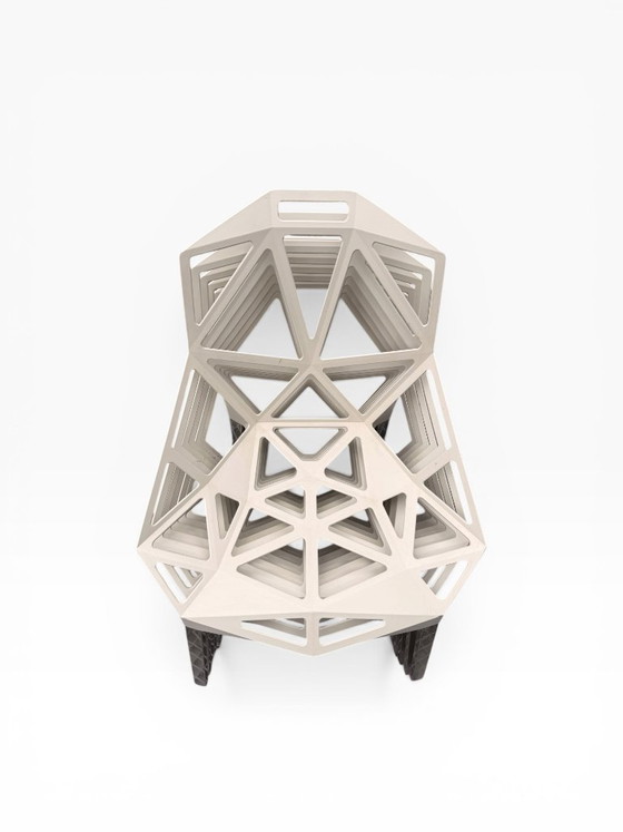 Image 1 of Exceptional set of 10 Chair One Magis chairs by Konstantin Grcic, Off-white, Provenance: Louvre Paris