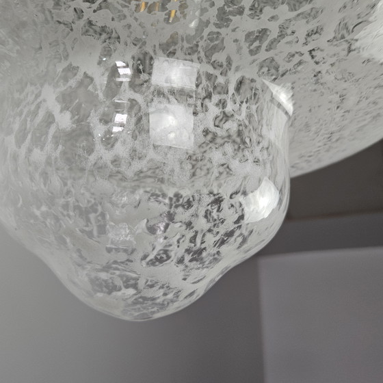 Image 1 of Vintage Italian Pendant Lamp Glass