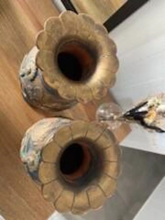 Image 1 of Pair of vintage Asian vases