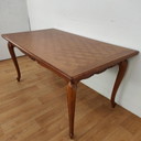 Table de salle à manger de campagne vintage. Extensible et démontable.