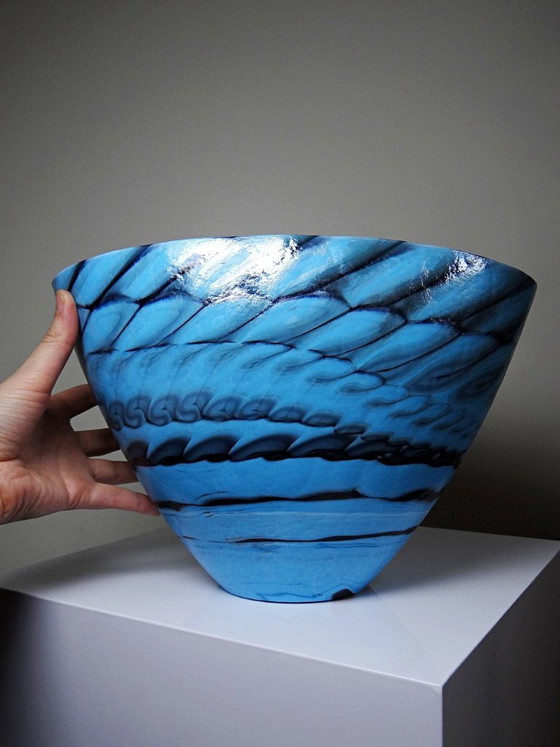 Image 1 of Handgemaakte Murano glazen centerpiece, schaal of grote schotel "Yourmurano"