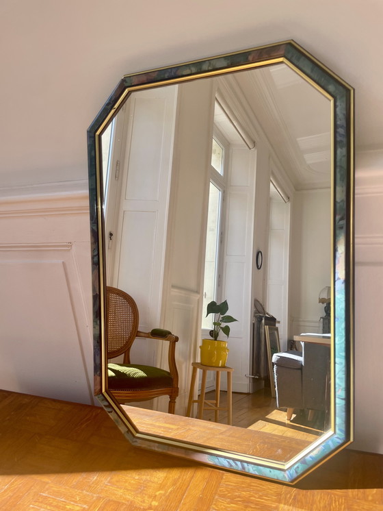Image 1 of 80s octagonal mirror