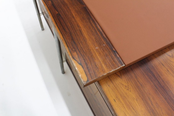 Image 1 of Vintage Mid-Century Rosewood Executive Desk Sven Dysthe Dokka Mobler 1960s
