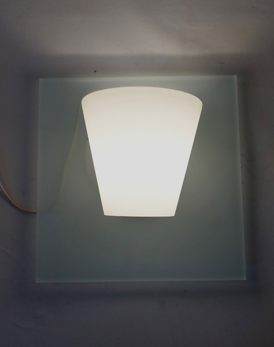 Image 1 of Set of Two Foscarini Quadro Parete Wall Lamps Murano Glass 