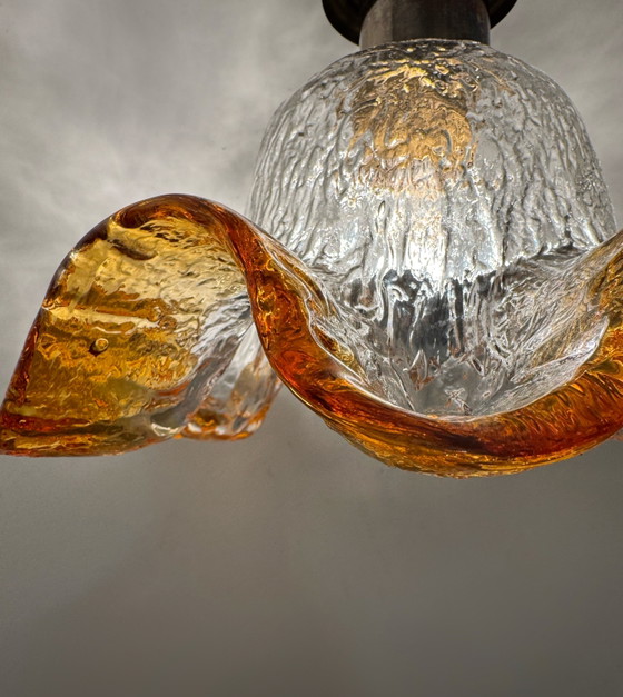 Image 1 of Murano glass flower chandelier, 1970s