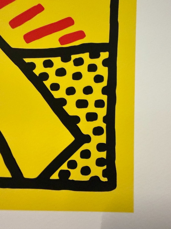 Image 1 of Keith Haring (1958-1990), Untitled, 1984, (pyramid with UFOs), copyright Keith Haring Foundation, Licensed by Artestar New York,