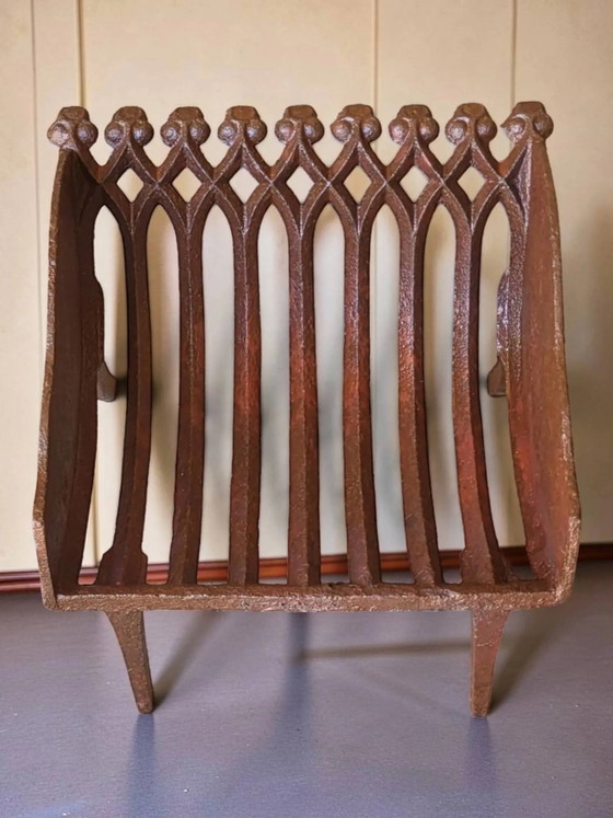 Kaminholzkorb aus Gusseisen – Dekorative Objekte, Cast Iron (photo 5 of 7)