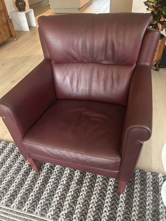 Leolux Jacaranda 2.5-seater leather sofa and armchair. – 2 seaters (photo 6 of 8)
