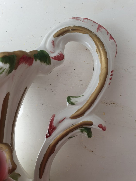 Image 1 of Grande vaso Capodimonte, porcellana italiana 30 cm