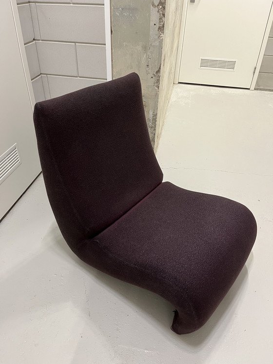 Image 1 of Verner Panton pour Vitra Amibe Aubergine Vintage