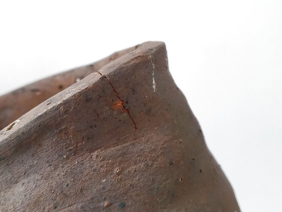 Image 1 of XXL VINTAGE TERRACOTTA CERAMIC VASE DLG ELISABETH JOULIA YVES MOHY LA BORNE