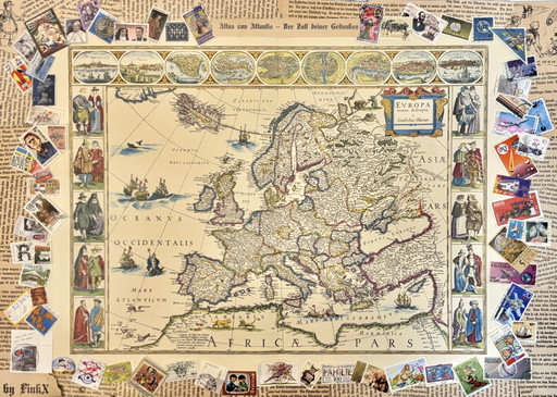 Unique work of art Atlas of Atlantis-The Inch of Your Thoughts Zert