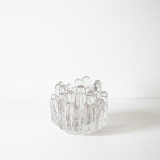 Image 1 of Kosta Boda Polar Kandelaar– Göran Wärff – Zweeds Kristal Design 1970