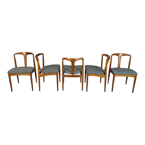 5 Johannes Andersen 'Juliane' Vintage jaren 60 Deense stoelen