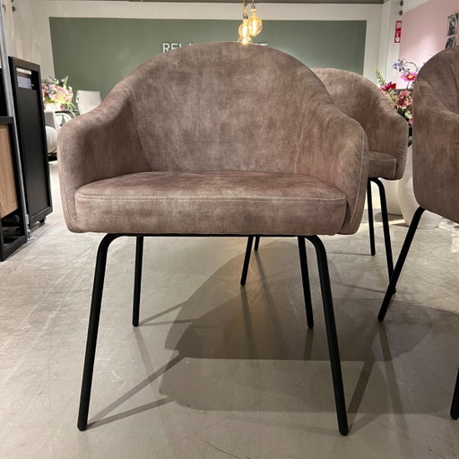Bello Adore Sand 3 pieces – Pronto Wonen, eetkamerstoelen, Plastic, Textile