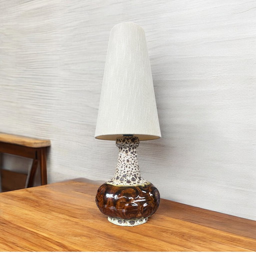 Lámpara vaas de lava gorda vintage de mediados de siglo verlichting keramiek sfeerverlichting tafellamp era espacial