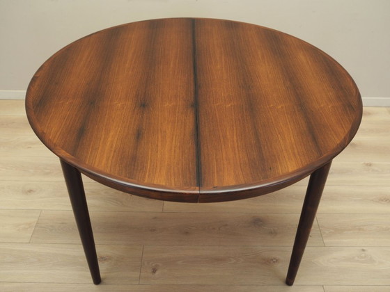 Image 1 of Table ronde en bois de rose, design danois, années 1970, production : Skovby Møbelfabrik