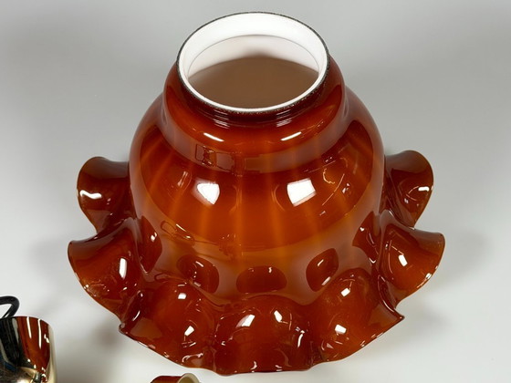 Image 1 of 60er 70er Jahre Peill & Putzler Germany Deckenlampe Glas Space Age Design