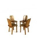 4x vintage dining chair model 'Opus', Erwin Berghammer '80