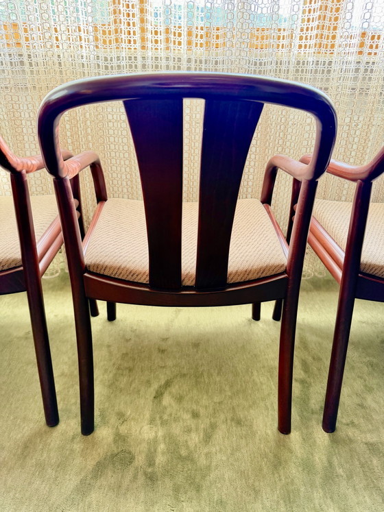Image 1 of 6x "Asiana" chairs designed by Oswald J. Beck for Casala