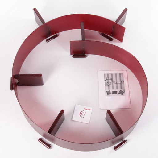 Kartell Bookworm / Wine red / 7 Book supports