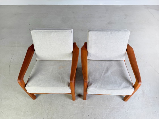 Image 1 of Set di 2 poltrone Mid-Century Juul Kristensen Teak Vintage Danish