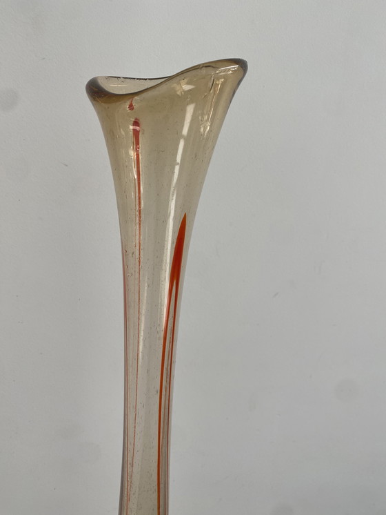 Image 1 of Jarrón XL soplado a mano - Murano glass - vidrio ahumado