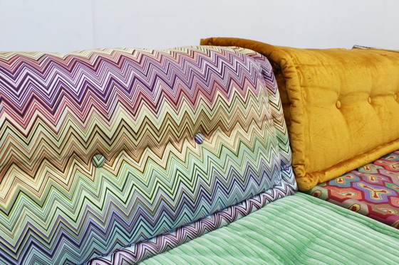 Image 1 of Divano Roche Bobois Mah Jong Missoni design di Hans Hopfer, set di 15
