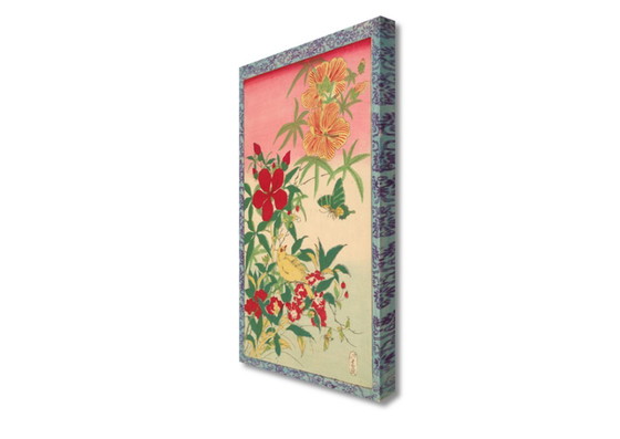 Hokusai Fleurs d'Automne avec Oiseaux (Toile) – Tirages d'art, Canvas (photo 2 of 5)