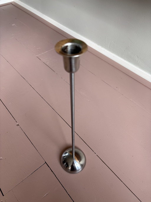 Vintage stainless steel candlestick IKEA Stockholm