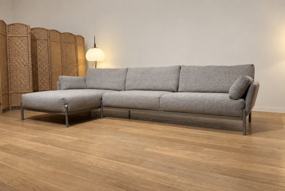 AS NEW Leolux Enna Corner sofa + WARRANTY, Other, Metal, Grey, Design (photo 4 of 12)