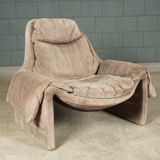 Image 1 of Propositions de fauteuil lounge P60 avec ottoman – Vittorio Introini – Saporiti – Années 1960
