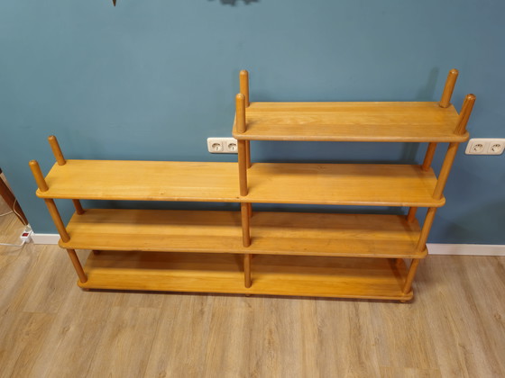 Image 1 of Credenza libreria vintage Willem Lutjens Stokkenkast Roomdivider