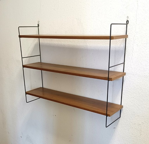 Appendiabiti da parete anni '50 a tre ripiani