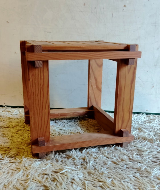 Massief Houten Salontafel - Midden 20e Eeuw – Wood (photo 3 of 6)