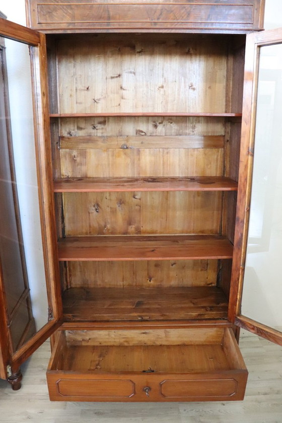 Image 1 of Set of 2 Bookcases in walnut, Italy late 19th century