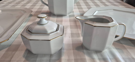 Servizio da caffè ottagonale, Retsch & Co, Servizi da tavola, Oro, Porcellana, Dorato (foto 4 di 5)