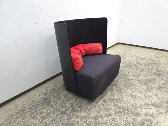 Image 1 of Zanotta Campiello leren fauteuil vintage fauteuil design fauteuil leren fauteuil