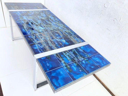 Space Age tiled coffee table 60s 70s design by Belarti